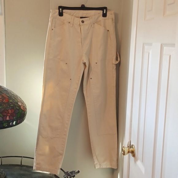 No Boundaries Denim - No Boundaries sz 12, carpenter jeans in winter white. 4 pockets